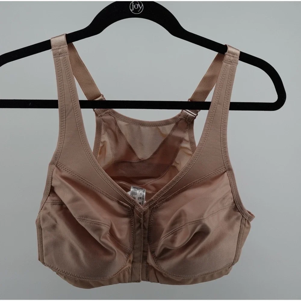 Glamorise MagicLift Front Closure Posture Bra 1265 Nude‎ 38B